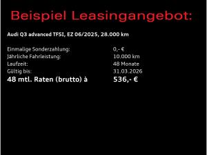 Audi Q3 advanced 35TFSI S-tronic CarPlay, Navi+, ACC