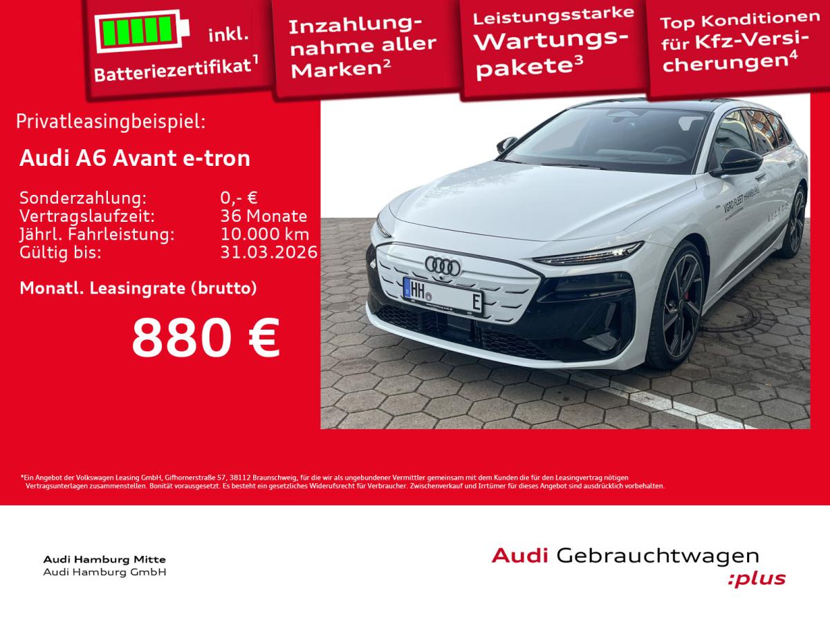 Audi A6 e-tron performance S line Pano AHK