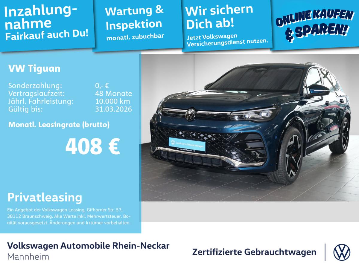 Volkswagen Tiguan 1.5 eTSI R-Line DSG GAR 2030 Navi AHK Standheizung uvm