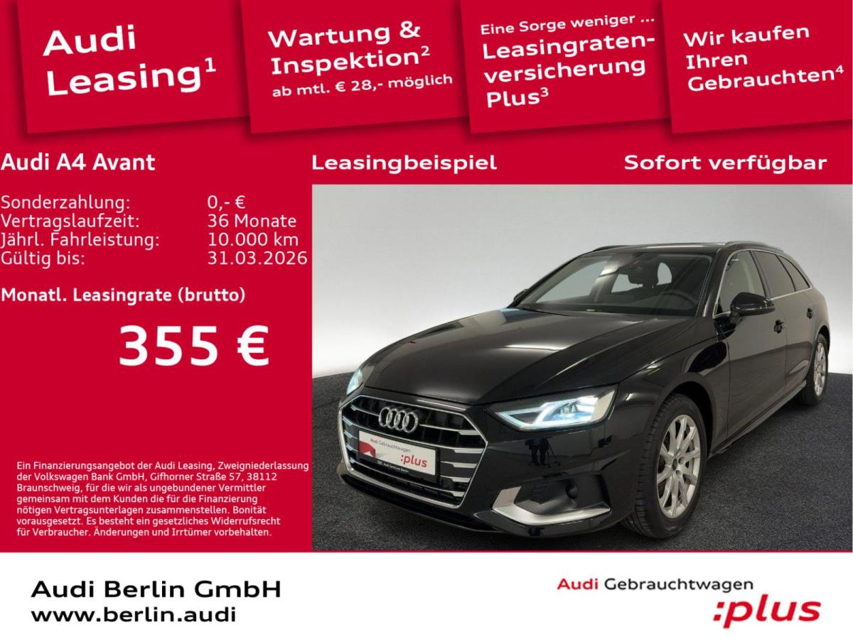 Audi A4 Avant Advanced 35 TFSI S tr. LED AHK NAVI