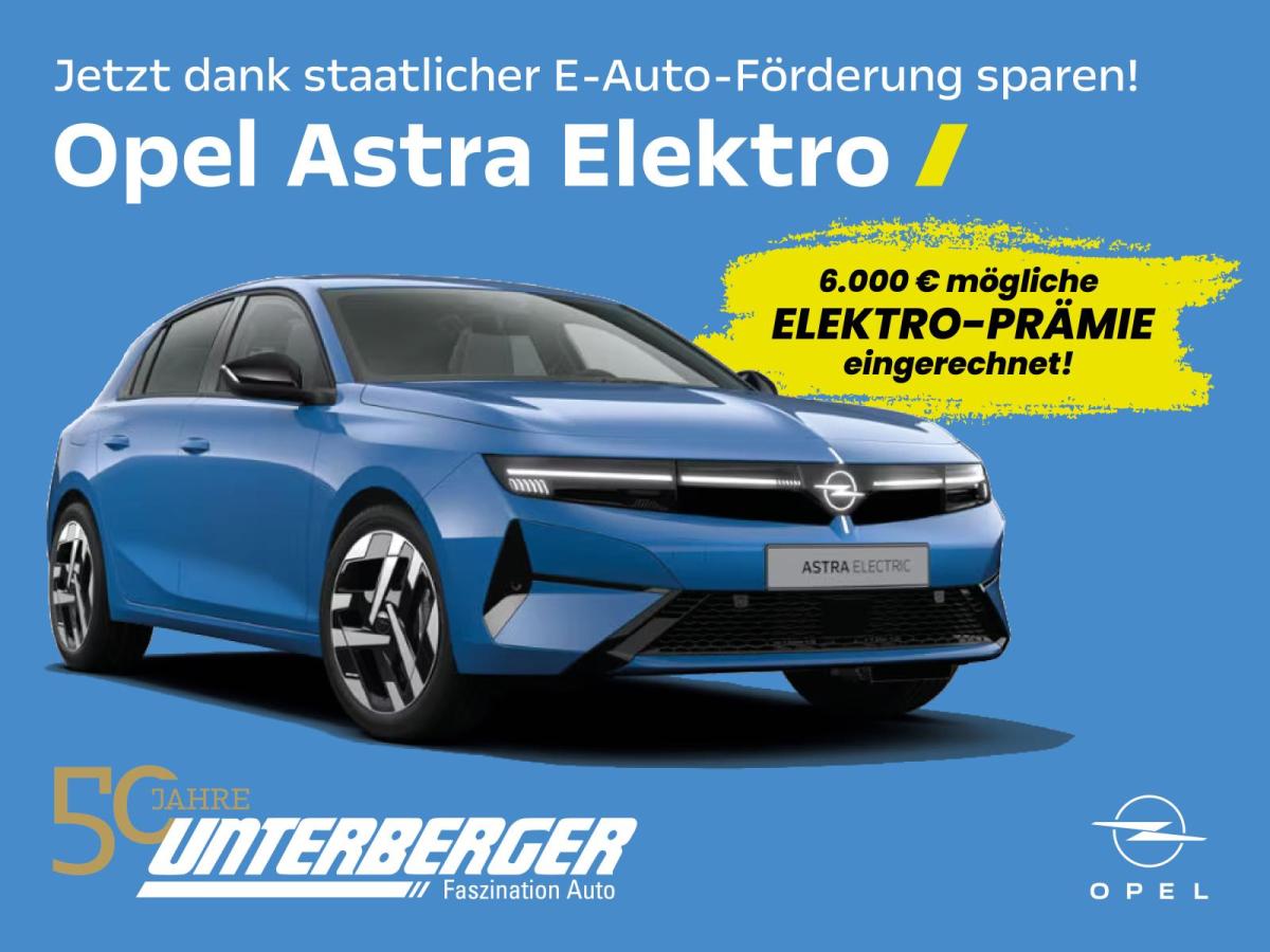 Opel Astra Elektro Edition 156PS mit 58kWh Batterie, inkl. LED, Wärmepumpe, PDC uvm!