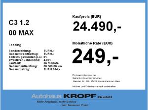 Citroën C3 1.2 00 MAX Turbo LED+Navi+SHZ+Winterp.+Kam.