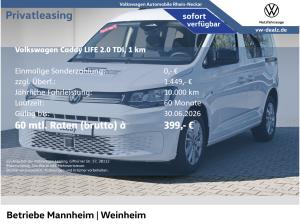 Volkswagen Caddy Life 5-Sitzer 2.0 TDI DSG Klima AHK DAB