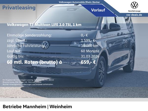 Volkswagen Multivan Life 2.0 TSI DSG Klima AHK Allwetter