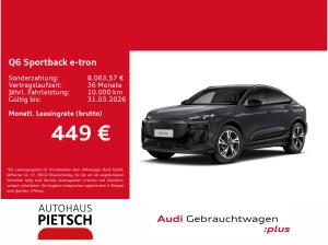 Audi e-tron Q6 SportbackS-Line Luftfed B&O AHK HeadUp