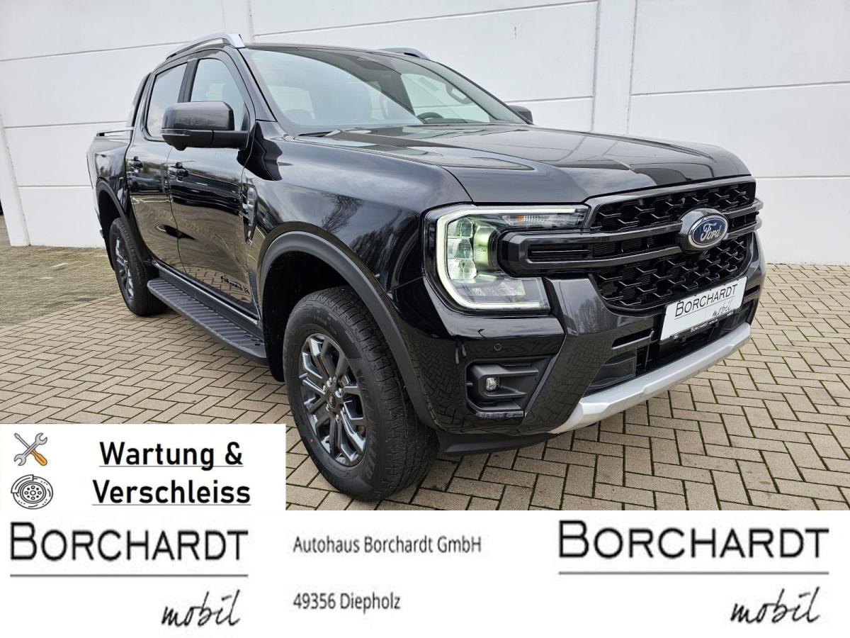 Ford Ranger Wildtrak*e-4WD*el.Rollo*ACC*360°Kamera**Wartung & Verschleiss*Techno46*AHK*