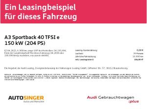 Audi A3 Sportback 40 TFSI e *LED*VIRTUAL*NAVI*SHZ*GRA