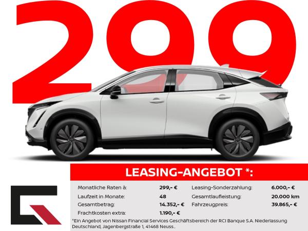 Nissan Ariya 63kWh 2025 /Winter/Navi/Carplay/CCS/22kWh OBC