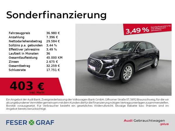 Audi Q3 Sportback S line 35 TDI S S tronic Rfk Navi L
