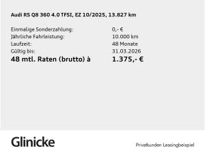 Audi RS Q8 4.0 TFSI qu. Laser B&O Pano HuD AHK 360°