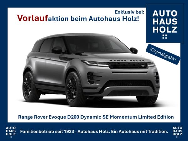 Land Rover Range Rover Evoque Sondermodell Momentum Dynamic SE - 20ZOLL SCHWARZ - SCHWARZ PAKET - KOMFORTPAKET - SHZ - FAHRPAKET