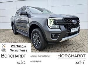 Ford Ranger Wildtrak*e-4WD*el.Rollo*ACC*360°Kamera**Wartung & Verschleiss*Techno46*AHK*