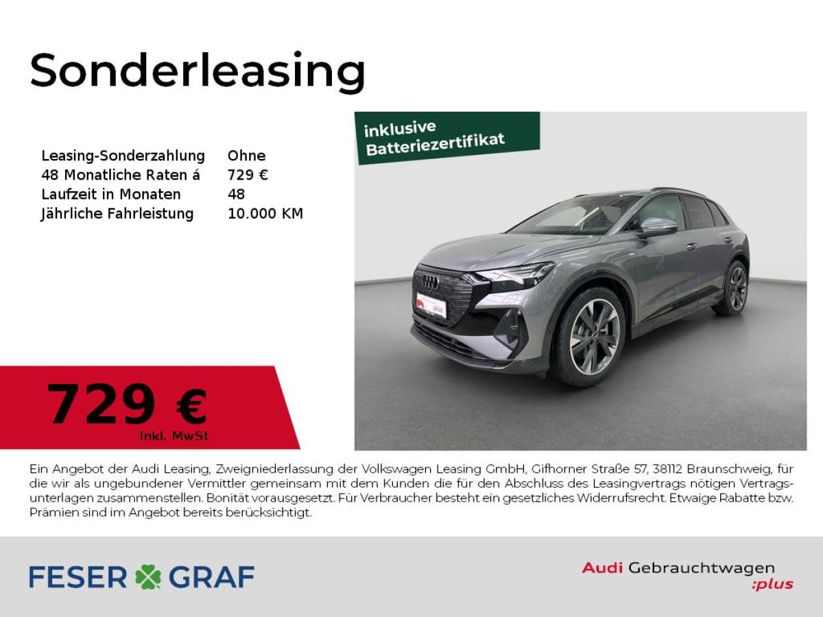 Audi Q4 e-tron S line 45 quattro AHK Pano Matrix 360°