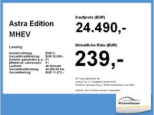 Opel Astra Edition MHEV