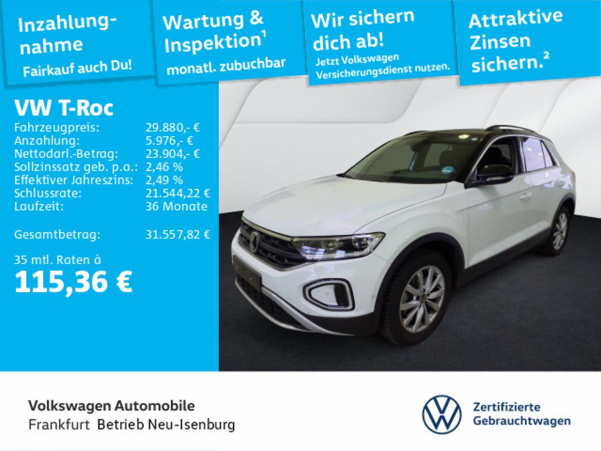 Volkswagen T-Roc 2.0 TDI DSG Goal Navi AHK Sprachbedienung Rückfahrkamera DAB+