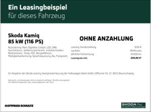 Skoda Kamiq Tour TSI DSG Infotainment-Paket Ausstattungs-Paket: Black