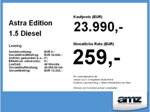 Opel Astra Edition 1.5 Diesel