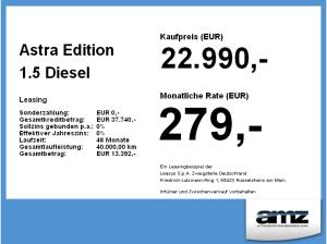 Opel Astra Edition 1.5 Diesel