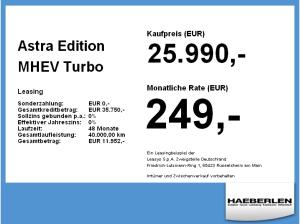 Opel Astra Edition MHEV