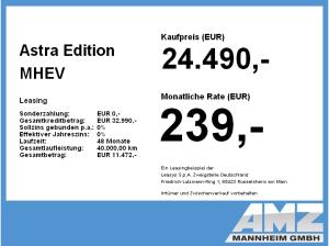 Opel Astra Edition MHEV