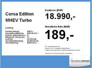 Opel Corsa Edition MHEV