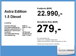 Opel Astra Edition 1.5 Diesel