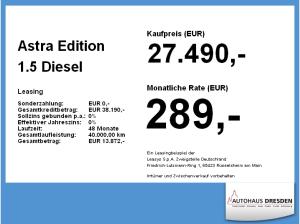 Opel Astra Edition 1.5 Diesel