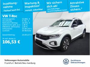 Volkswagen T-Roc 1.0 TSI Goal Navi Spurwechselassistent Sitzheizung Fahrassistent