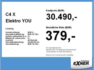 Citroën C4 X Elektro YOU Standard-Range