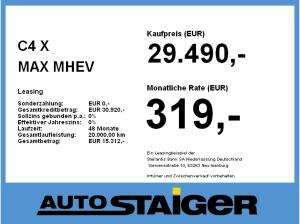 Citroën C4 X MAX MHEV