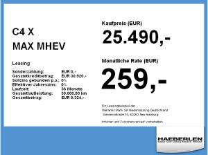 Citroën C4 X MAX MHEV