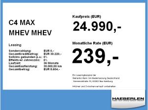 Citroën C4 MAX MHEV