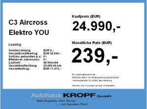 Citroën C3 Aircross Elektro YOU