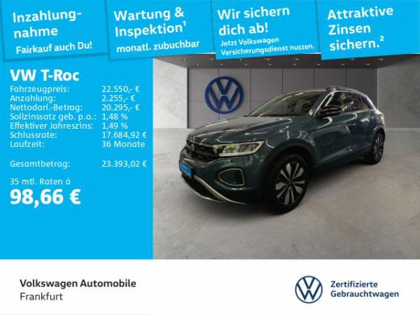 Volkswagen T-Roc 1.0 TSI Goal Navi ACC LaneAssist DAB+ LED