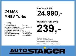 Citroën C4 MAX MHEV