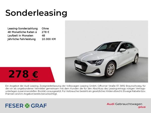 Audi A3 Sportback 30 TFSI LED/Navi/Pano/ACC/Standh/18