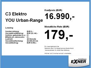 Citroën C3 Elektro YOU Urban-Range