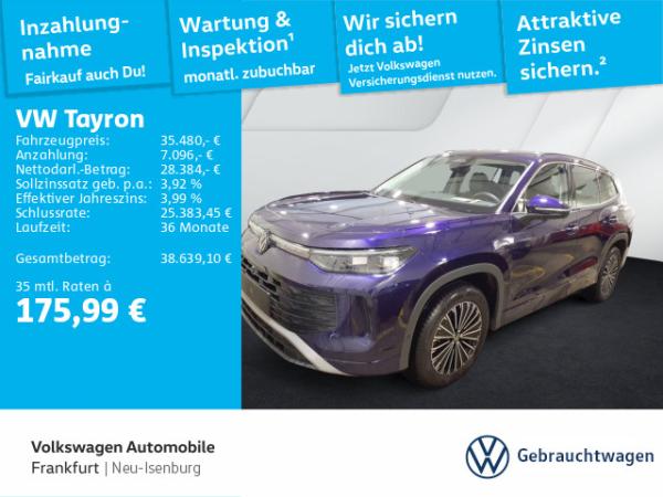 Abbildung Leasingangebot VW Tayron