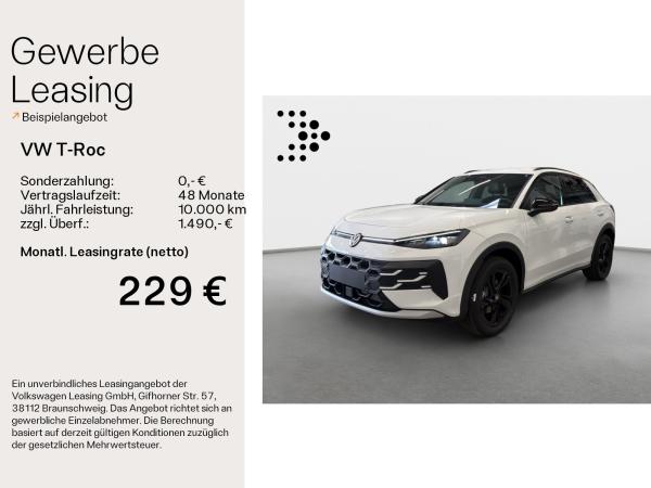 Volkswagen T-Roc Style 1.5 l eTSI OPF ) 7-Gang-Doppelkupplungsgetriebe DSG