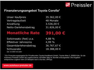 Toyota Corolla 2,0 l Hybrid TS, GR Sport Sportpaket AD Navi LED Kurvenlicht ACC El. Heckklappe