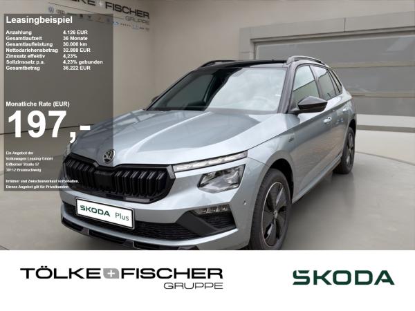 Skoda Kamiq 1.0 TSI DSG Monte Carlo SOFORT VERFÜGBAR! Pano Navi AHK Kamer