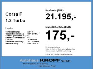 Opel Corsa F 1.2 Turbo Edition LED+SHZ+PDC+Facelift