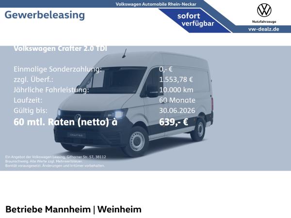 Volkswagen Crafter 35 Kasten 2.0 TDI Automatik AC NAVI AHK