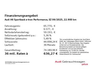 Audi A6 e-tron A6 Sportback e-tron performance Sline*Wärmep.*21