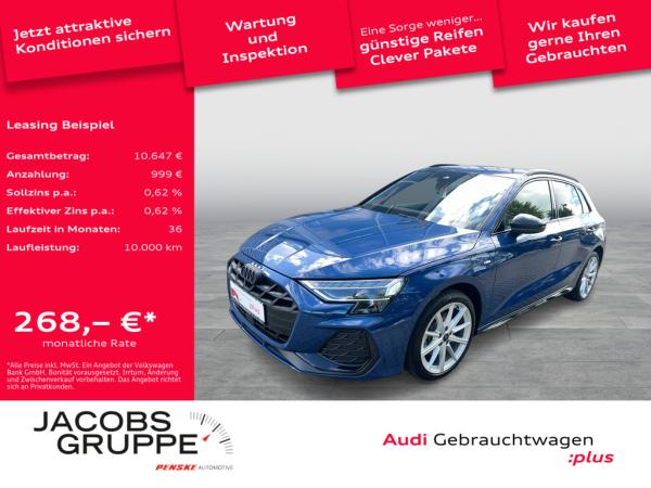 Audi A3 Sportback 40TFSIe 2xS line/Black+/Matrix/HuD/SONOS/AHK/ACC/18Z/Kam