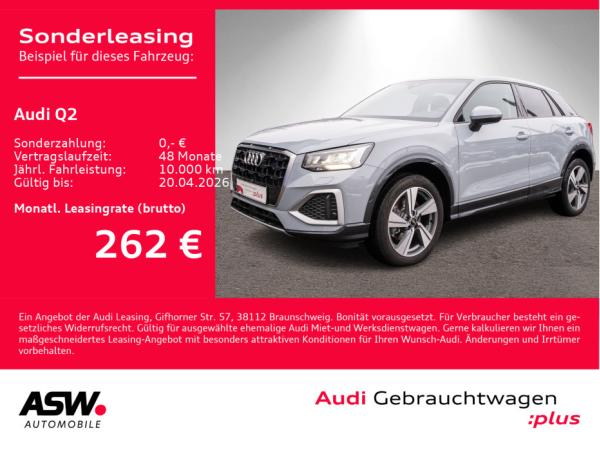 Abbildung Leasingangebot Audi Q2