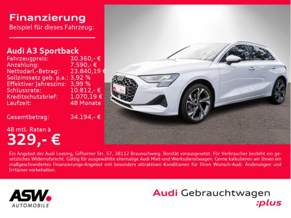 Audi A3 Sportback advanced 30TFSI NAVI LED HUD ACC// sofort verfügbar!!
