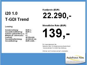 Hyundai i20 1.0 T-GDI Trend LED+Navi+SHZ+4xSHZ+Kam.+PDC