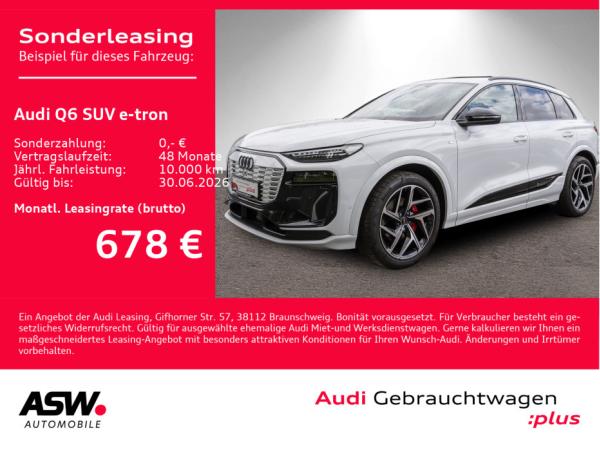Audi Q6 e-tron Q6 SUV e-tron performance !0,25%! S line PANO AHK B&O VC / Sofort verfügbar!!!