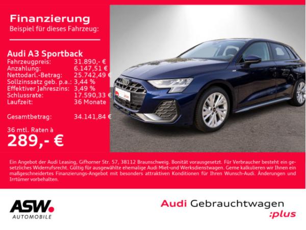 Audi A3 Sportback S line 35TDI Stronic NAVI LED ACC // Sofort verfügbar!!!